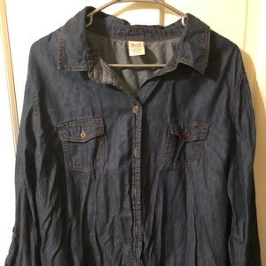 Button up denim shirt